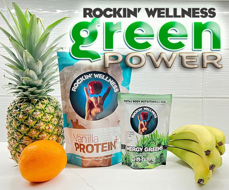 Rockin Wellness Vegan Green Protein Shake & Smoothie