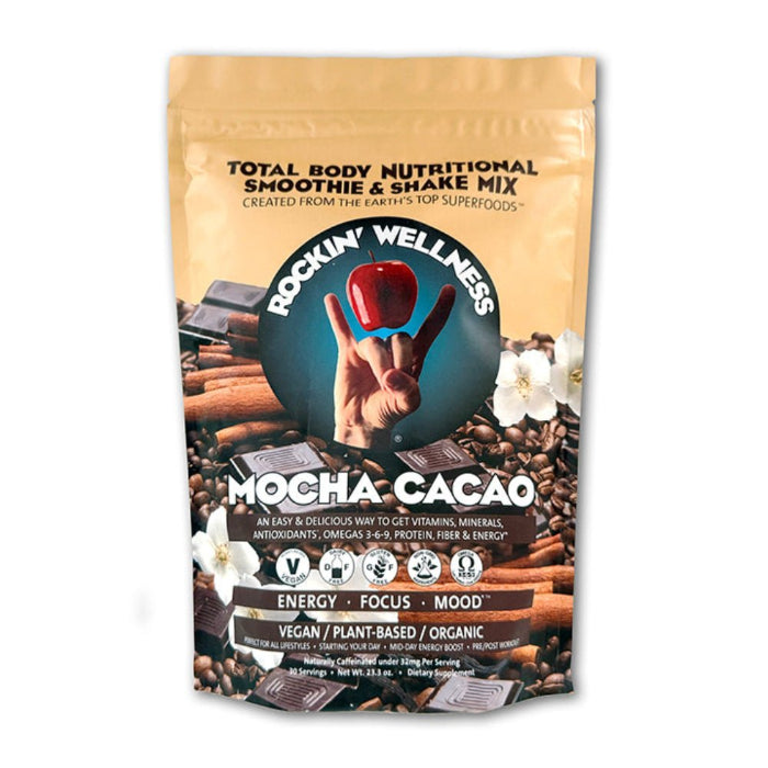 Mocha Nutritional Shake | Organic Vegan Coffee Mix | Rockin Wellness