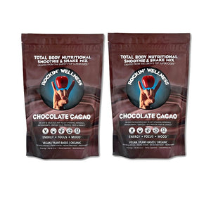 Rockin Wellness Vegan Chocolate Cacao Nutritional Mix - Vegan Superfood by Rockin Wellness