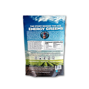 Rockin Wellness Energy Greens superfood pouch with leafy greens for Green Drink bags