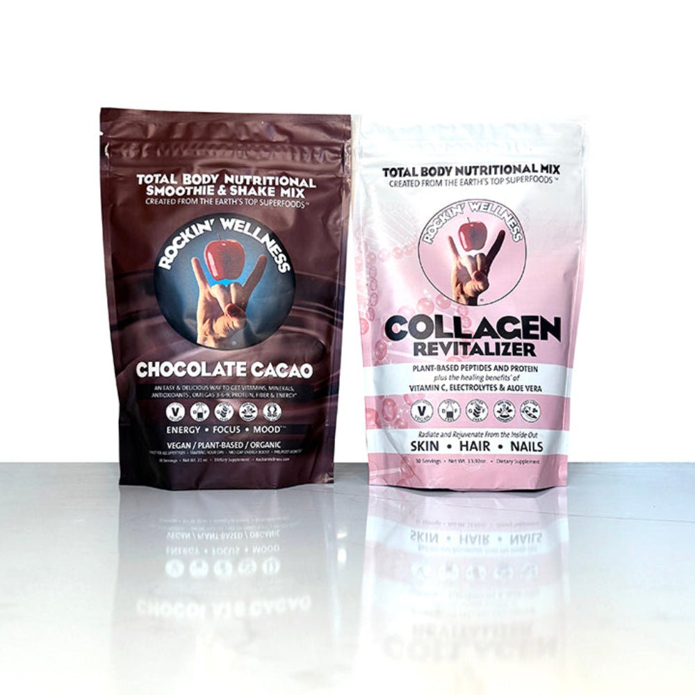 Rockin Wellness Glowing Bundle Cacao Chocolate Nutrition