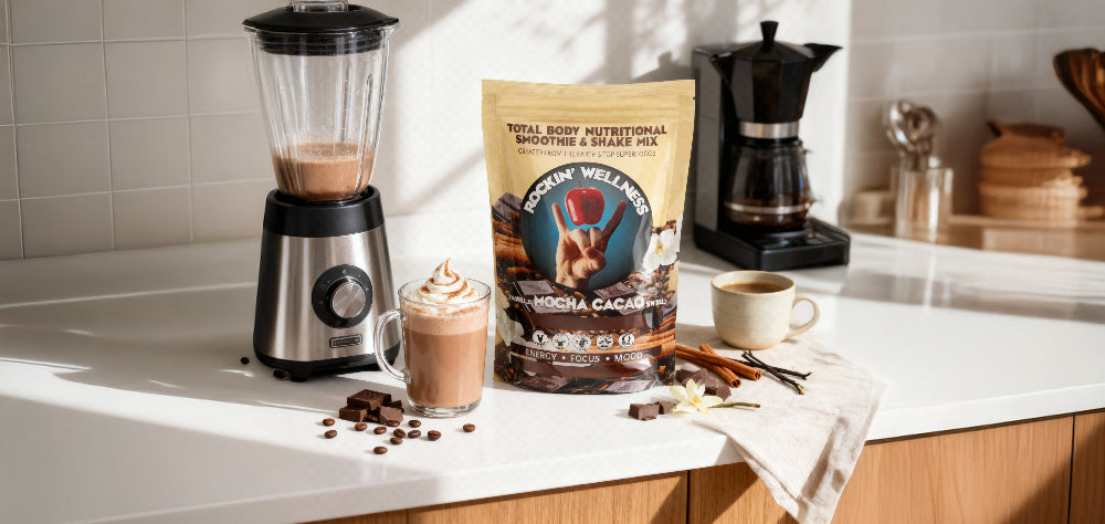 Power Rock Trio Bundle | Chocolate & Mocha Shake Kit | Rockin Wellness