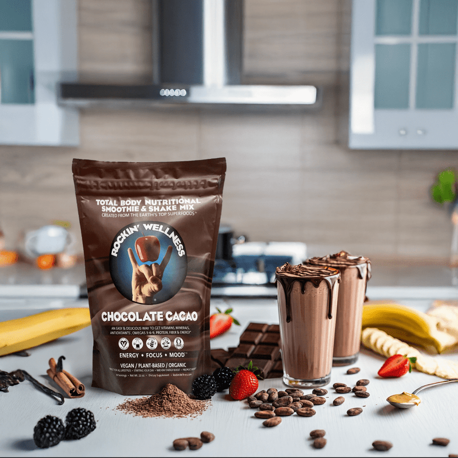 CELLDIA シェイク チョコレート 630g Chocolate Cacao Vegan Nutritional Shake | Rockin Wellness Superfood