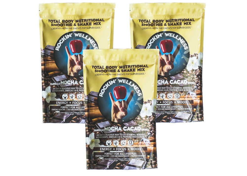 Rockin Wellness Vegan Mocha Swirl Superfood Nutrition - Vegan Superfood by Rockin Wellness